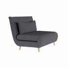 Sofá-cama 2 Lugares Casal Chiavari Cinza Escuro