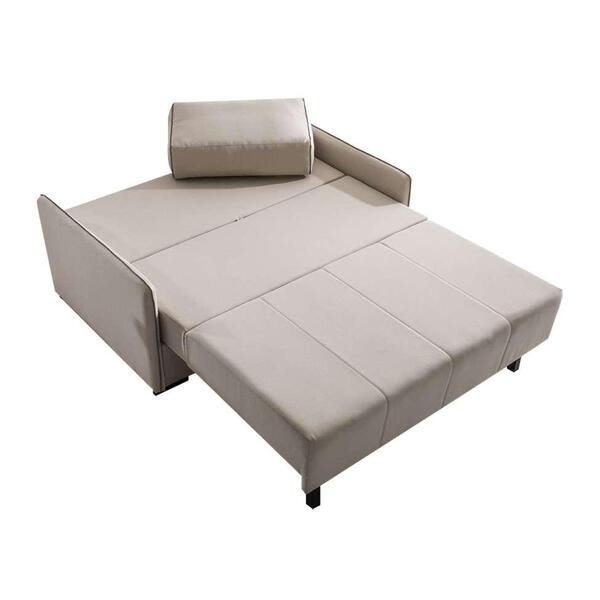 Sofá-cama 2 Lugares Casal Isis Linho Bege
