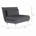 Sofá-cama 2 Lugares Casal Terracina Cinza Escuro