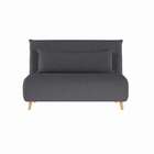 Sofá-cama 2 Lugares Casal Vicenza Cinza Escuro