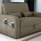 Sofá Cama 2 Lugares Com Bau 1,40 Mts Day Matrix  Capuccino