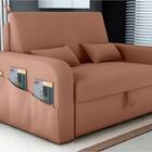 Sofá Cama 2 Lugares Com Bau 1,40 Mts Day Matrix Ferrugem