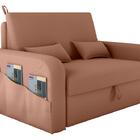 Sofá Cama 2 Lugares Com Bau 1,40 Mts Day Matrix Ferrugem