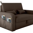 Sofá Cama 2 Lugares Com Bau 1,40 Mts Day Matrix Marrom