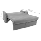 Sofá Cama 2 Lugares Com Baú Swords Veludo Vinho