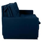 Sofá Cama 2 Lugares Com Braço Veludo Light Azul  Venezia  Mat