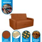 Sofá Cama 2 Lugares Com Braço Veludo Pavia Cobre Palermo Matr