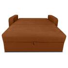 Sofá Cama 2 Lugares Com Braço Veludo Pavia Cobre Palermo Matr