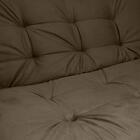 Sofá Cama 2 Lugares Com Braço Veludo Pavia Marrom  Venezia Ma