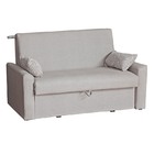 Sofá Cama 2 Lugares Cristal - Matrix - Bege / Floral Bege