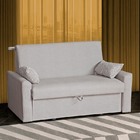 Sofá Cama 2 Lugares Cristal - Matrix - Bege / Floral Bege