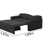 Sofá Cama 2 Lugares Hebe Matrix