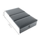 Sofá Cama 2 Lugares Ivan Veludo Cinza