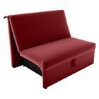 Sofá Cama 2 Lugares Ivan Veludo Vinho