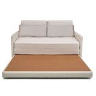 Sofá-cama 2 Lugares Mh-1606 Herval 146 Cm Colchão Casal Linho