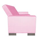 Sofá Cama 2 Lugares Para Sala De Estar Lisboa Suede Rosa Bebê