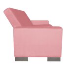 Sofá Cama 2 Lugares Para Sala De Estar Lisboa Suede Rosê – D'
