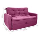 Sofá Cama 2 Lugares Piers Veludo Turkey Marsala