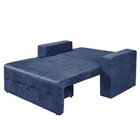 Sofá-cama 2 Lugares Pratik 5000 Mamflex Azul Suede