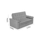 Sofá Cama 2 Lugares Roxane Matrix