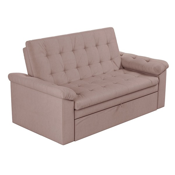 Sofá Cama 2 Lugares Roxane - Matrix - Light Bege