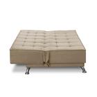 Sofá Cama 3 Lugares 1,80m Diana Suede Bege Adonai Estofados