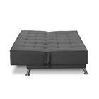 Sofá Cama 3 Lugares 1,80m Diana Suede Cinza Adonai Estofados