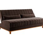 Sofá Cama 3 Lugares 1,80m Veludo Colors Bombom