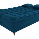 Sofá Cama 3 Lugares 1,85 Mts Duda Matrix Azul