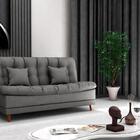 Sofá Cama 3 Lugares 1,85 Mts Duda Matrix Chumbo