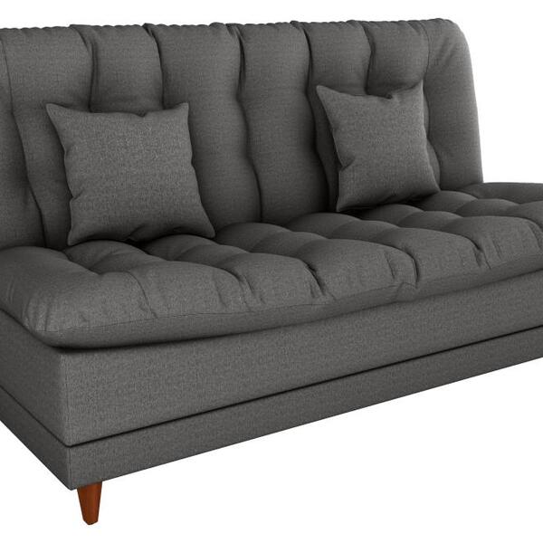Sofá Cama 3 Lugares 1,85 Mts Duda Matrix Chumbo