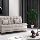 Sofá Cama 3 Lugares 1,85 Mts Duda Matrix Cinza