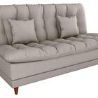 Sofá Cama 3 Lugares 1,85 Mts Duda Matrix Cinza