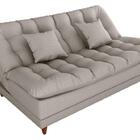 Sofá Cama 3 Lugares 1,85 Mts Duda Matrix Cinza