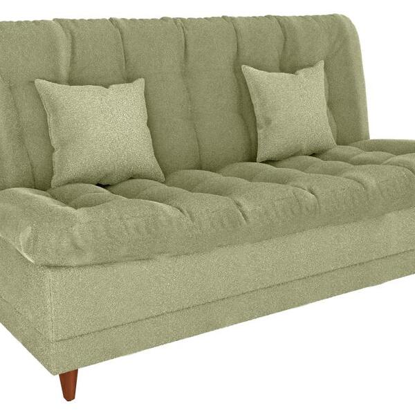 Sofá Cama 3 Lugares 1,85 Mts Duda Matrix Oliva