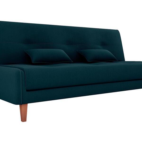 Sofá Cama 3 Lugares 1,90 Mts Blanca Matrix Petróleo