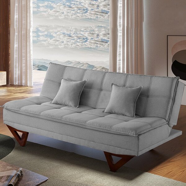 Sofá Cama 3 Lugares 180cm Dubai  Cinza