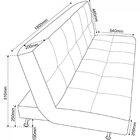 Sofá Cama 3 Lugares 180cm Melissa  Frizz