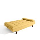 Sofá Cama 3 Lugares 190 Cm  Sofanete Nabalina Mostarda