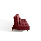 Sofá Cama 3 Lugares 190 Cm Sofanete Nabalina Vinho