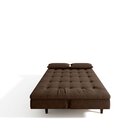 Sofá Cama 3 Lugares 190cm Sofanete Nabalina Marrom