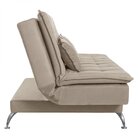 Sofá Cama 3 Lugares 192cm Com Pés De Alumínio Luna