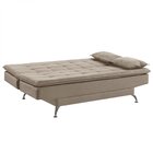 Sofá Cama 3 Lugares 192cm Com Pés De Alumínio Luna