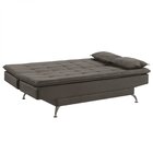 Sofá Cama 3 Lugares 192cm Com Pés De Alumínio Luna Estofart B