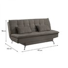 Sofá Cama 3 Lugares 192cm Com Pés De Alumínio Luna Estofart B