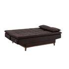 Sofá Cama 3 Lugares 192cm Com Pés De Madeira Luna