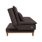 Sofá Cama 3 Lugares 192cm Com Pés De Madeira Luna