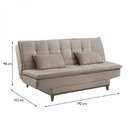 Sofá Cama 3 Lugares 192cm Luna