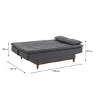 Sofá Cama 3 Lugares 192cm Luna