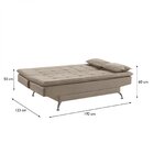 Sofá Cama 3 Lugares 192cm Luna